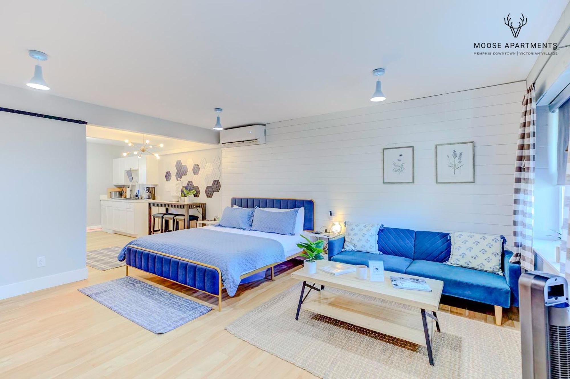 The Moose #8 - Modern Luxe Loft With King Bed & Free Parking & Wifi Leilighet Memphis Eksteriør bilde