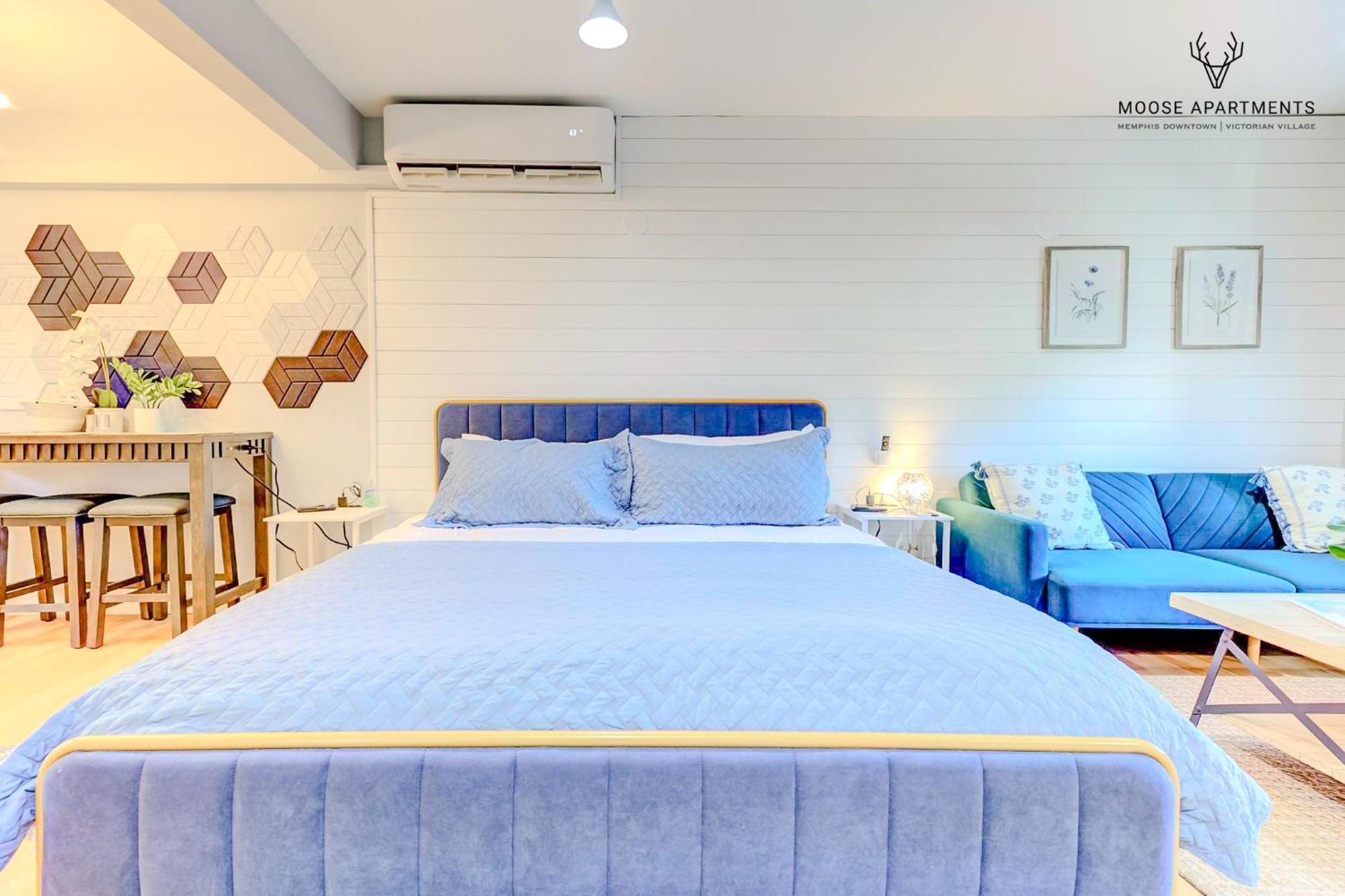 The Moose #8 - Modern Luxe Loft With King Bed & Free Parking & Wifi Leilighet Memphis Eksteriør bilde