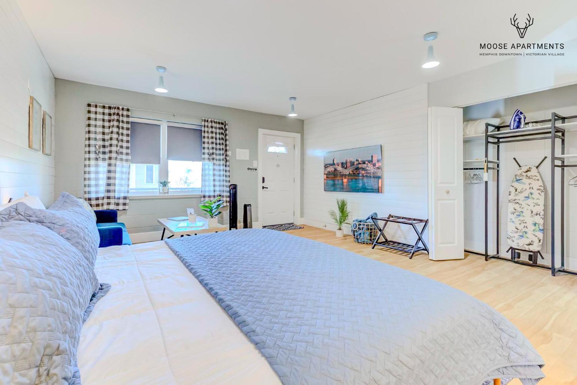 The Moose #8 - Modern Luxe Loft With King Bed & Free Parking & Wifi Leilighet Memphis Eksteriør bilde