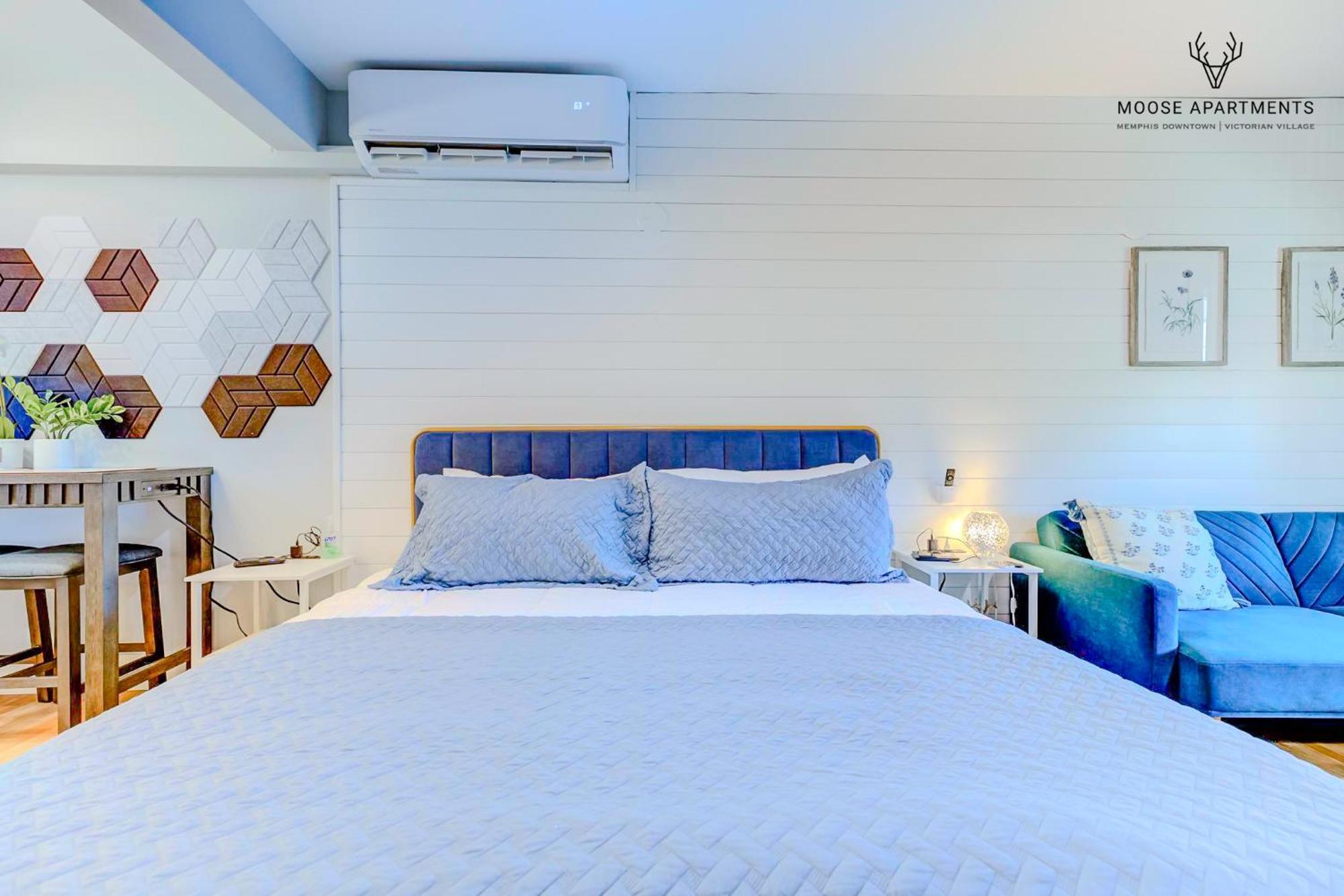 The Moose #8 - Modern Luxe Loft With King Bed & Free Parking & Wifi Leilighet Memphis Eksteriør bilde