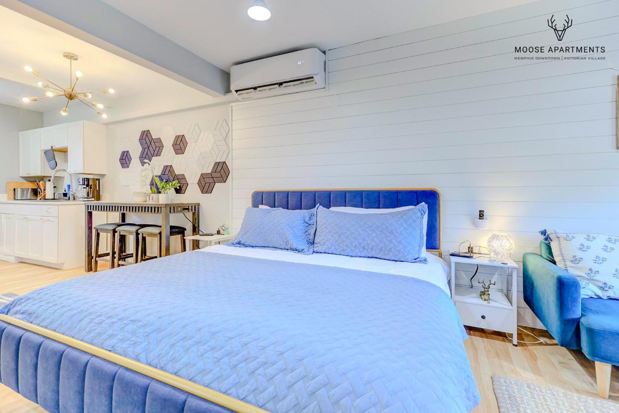 The Moose #8 - Modern Luxe Loft With King Bed & Free Parking & Wifi Leilighet Memphis Eksteriør bilde