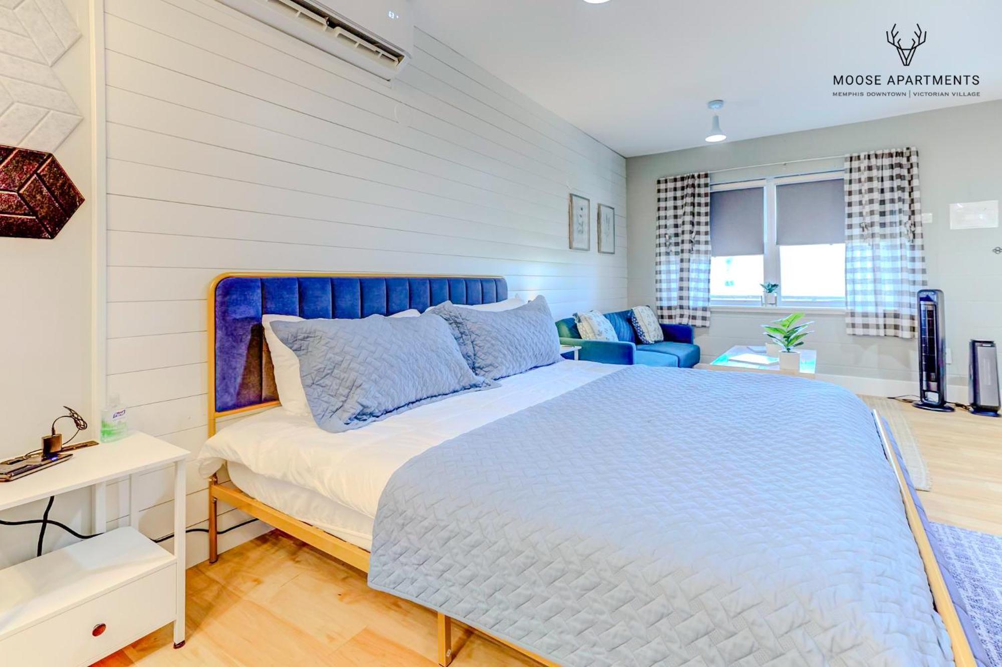 The Moose #8 - Modern Luxe Loft With King Bed & Free Parking & Wifi Leilighet Memphis Eksteriør bilde